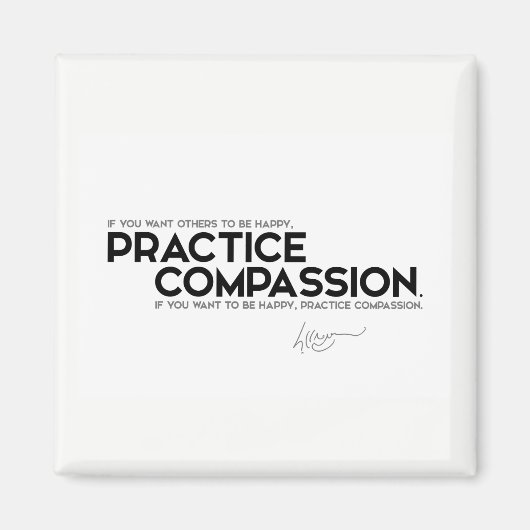 Aimant CITES : Dalaï Lama - Pratiquer la compassion (Devant)