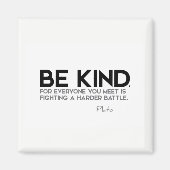 Aimant CITES : Platon : Soyez gentil (Devant)