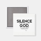 Aimant CITES : Rumi : Silence : Langue de Dieu (Recto/Verso)