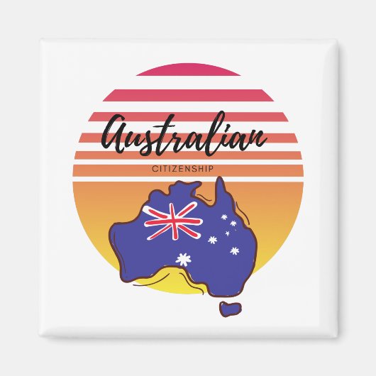 Aimant Citoyenneté australienne (Devant)