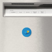 Aimant citron bleu coupé en deux moitiés (In Situ (Lave-vaisselle))