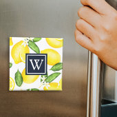 Aimant Citron botanique Monogram