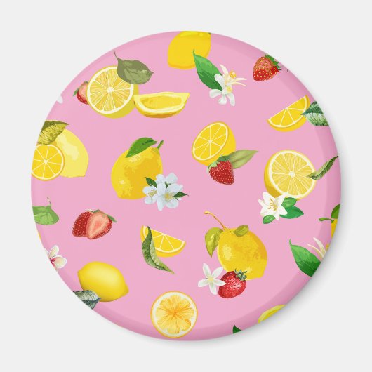 Aimant Citron et fraise 1 (Devant)