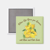 Aimant Citron Été Rhum (Recto/Verso)