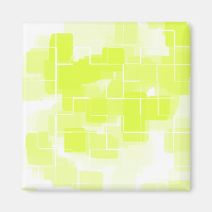 Aimant "Citron meringue" Art géométrique