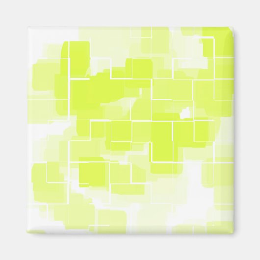 Aimant "Citron meringue" Art géométrique (Devant)