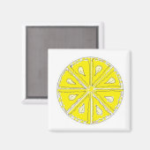 Aimant Citron simple (Recto/Verso)