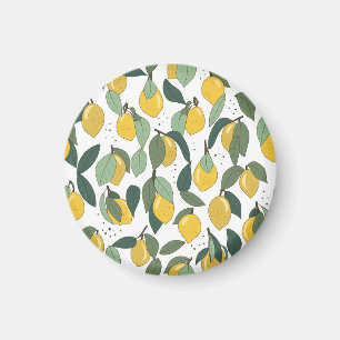Aimant Citron Tropical : Vintage clair sans joint