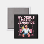 Aimant Citronnade de Jésus Mème chrétien drôle  (Recto/Verso)