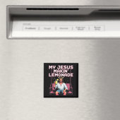 Aimant Citronnade de Jésus Mème chrétien drôle  (In Situ (Lave-vaisselle))