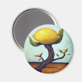 Aimant Citronnier surréaliste (Recto/Verso)