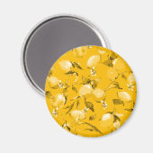 Aimant citrons aquarelle 10 (Recto/Verso)