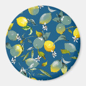 Aimant citrons aquarelle 29 (Devant)