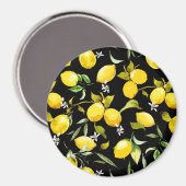 Aimant Citrons aquarelle 7 (Recto/Verso)