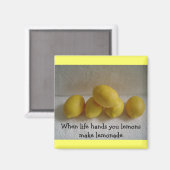 Aimant Citrons avec la "vie" (Recto/Verso)