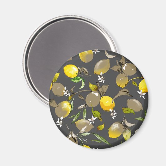 Aimant citrons d'aquarelle 34 (Recto/Verso)