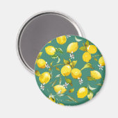 Aimant citrons d'aquarelle 6 (Recto/Verso)