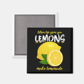 Aimant Citrons Drôle Dit Faire De La Lemonade (Recto/Verso)