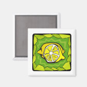 Aimant Citrons encadrés (Recto/Verso)