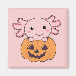 Aimant Citrouille Axolotl Amateurs De Beaux Animaux Pour