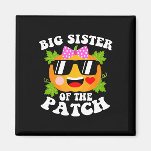 Aimant Citrouille Big Soeur Du Patch Fun Halloween Fami