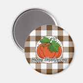 AIMANT CITROUILLE BROWN - BON THANKSGIVING (Recto/Verso)