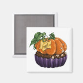 Aimant Citrouille Cupcake (Recto/Verso)
