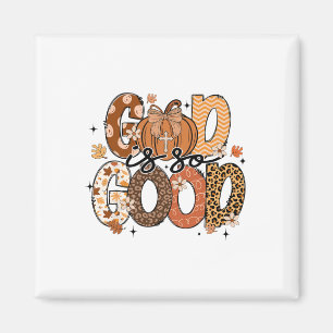 Aimant Citrouille d'automne Christian Thanksgiving Foi Di