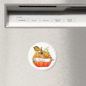 Aimant Citrouille d'automne personnalisable (In Situ (Lave-vaisselle))