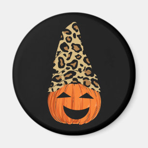 Aimant Citrouille de Casquette Leopard mignon