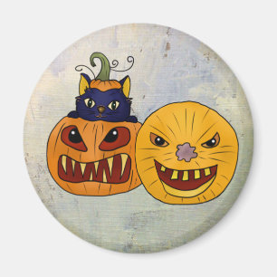 Aimant Citrouille de chat