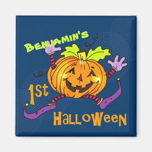 Aimant Citrouille de sourire ęr Halloween