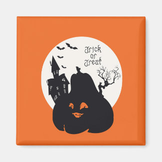 Aimant Citrouille éffrayant Trick Ou Treat
