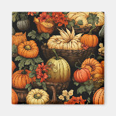 Aimant Citrouille et plus encore, automne, (Devant)