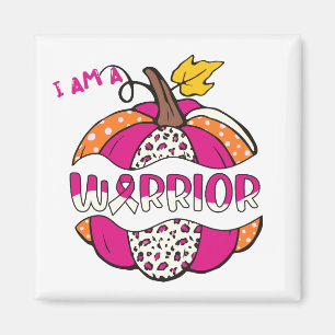 Aimant Citrouille guerrier - rose