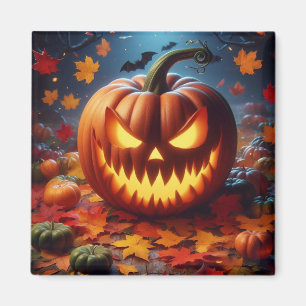 Aimant citrouille/Halloween/chauve-souris éffrayant
