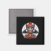 Aimant Citrouille Halloween Dragon (Recto/Verso)