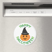 Aimant citrouille "HAPPY HALLOWEEN" (In Situ (Lave-vaisselle))