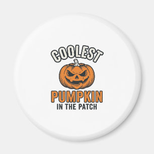 Aimant Citrouille la plus cool du patch vintage Halloween