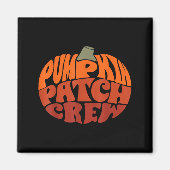 Aimant Citrouille Patch Crew Funny Citrouille Patch Squad (Devant)