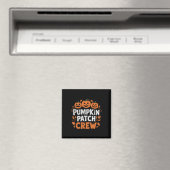 Aimant Citrouille Patch Crew Funny Citrouille Patch Squad (In Situ (Lave-vaisselle))