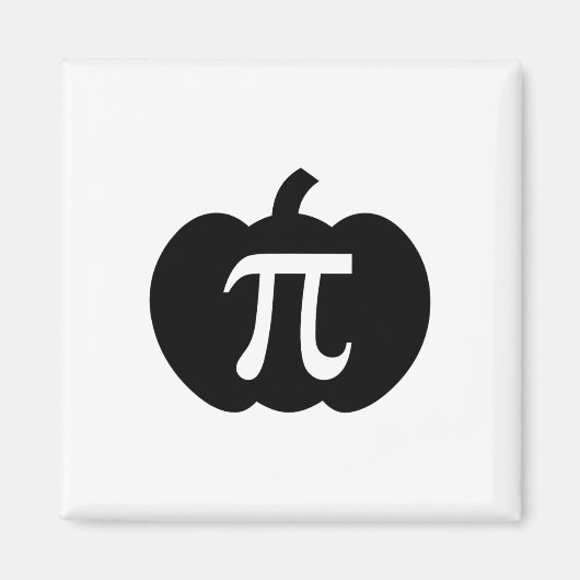 Aimant Citrouille Pi Pie Math Enseignant Halloween Drôle (Devant)