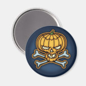 Aimant Citrouille Pirate (Recto/Verso)