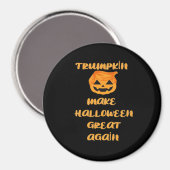 Aimant Citrouille Trumpkin Halloween Design - Funny Autom (Recto/Verso)