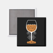 Aimant Citrouille Vin Gl Spider Web Costume facile Hallow (Recto/Verso)
