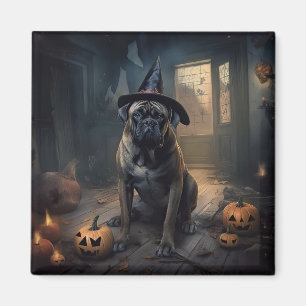 Aimant Citrouilles Bullmastiff Halloween Épouvantables