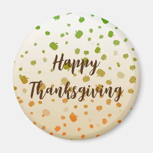 Aimant Citrouilles de Thanksgiving (Devant)