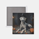 Aimant Citrouilles Great Dane Halloween Épouvantable Flip (Recto/Verso)