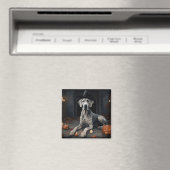 Aimant Citrouilles Great Dane Halloween Épouvantable Flip (In Situ (Lave-vaisselle))