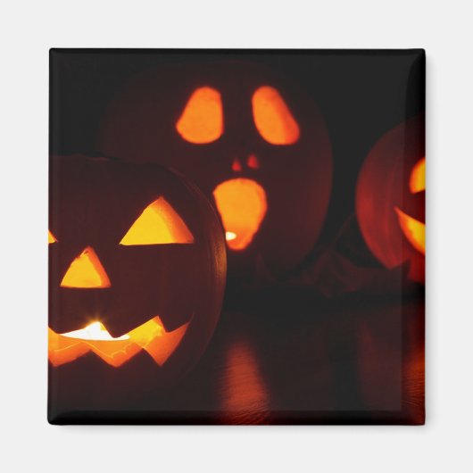 Aimant Citrouilles Jack-O-Lantern (Devant)